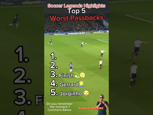 Top 5 Worst Passbacks in Football History