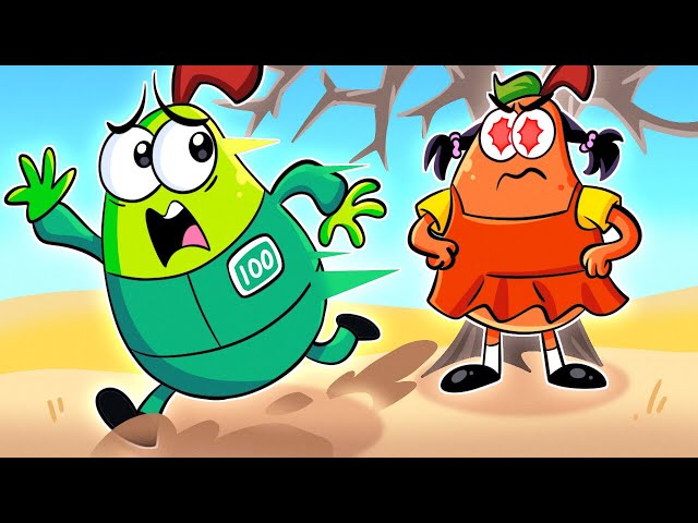 Pear Couple Plays Squid Game: Survival Challenge 🍐 from Poor to Rich Vegetables