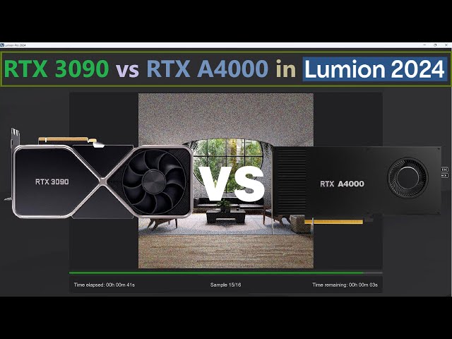 Lumion 2024 Rendering Test: RTX 3090 vs RTX A4000