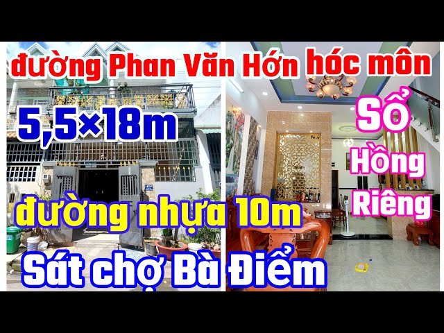 515 Nhà 5,5×18m Bà Điểm Hóc Môn💥 sát đường Phan Văn Hớn✅ đường nhựa 10m #bdshcm