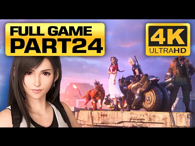 FINAL FANTASY VII REMAKE [4K] Gameplay Walkthrough FULL GAME | PART 24