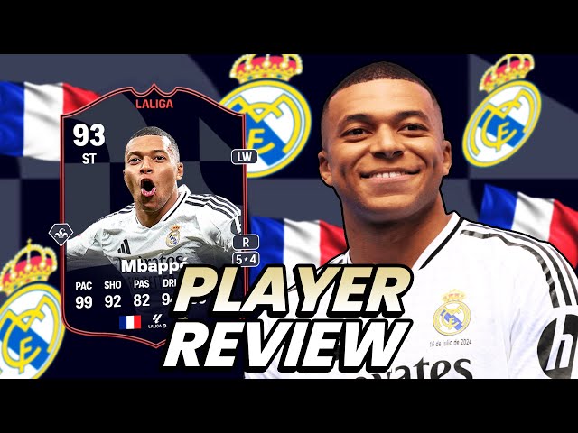 93 LA LIGA PLAYER OF THE MONTH MBAPPE SBC POTM REVIEW FC 25 ULTIMATE TEAM