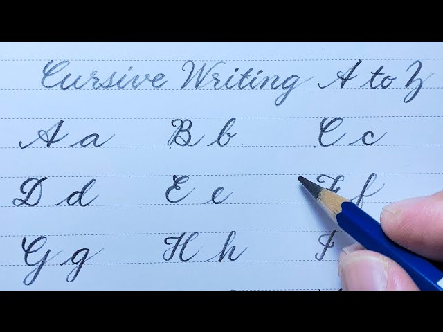 How to write in Cursive | Cursive writing A to Z | ABCD | Cursive abcd |Cursive handwriting practice