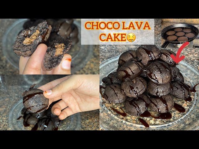 Mini Choco lava cake in paniyaram pan |eggless |without oven |in appam pan