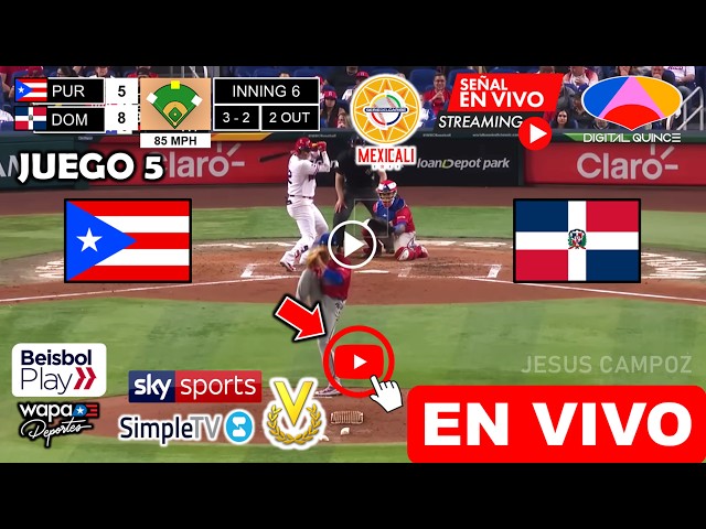 Puerto Rico vs. República Dominicana en vivo, donde ver, a que hora juega Serie del Caribe 2025 hoy