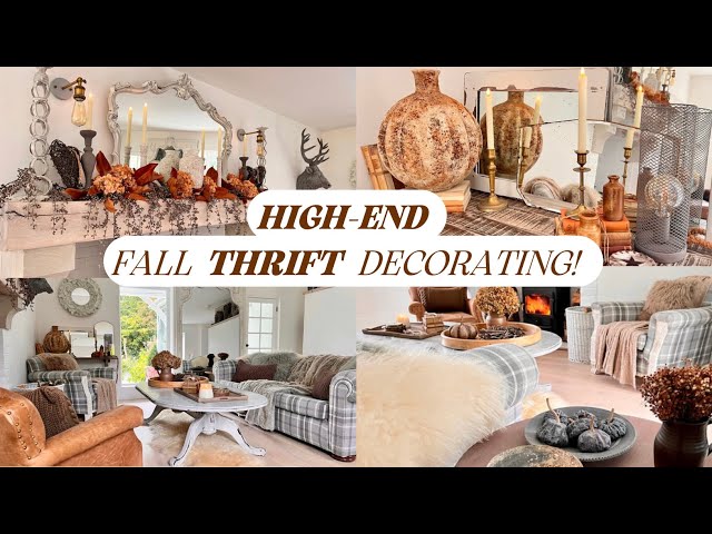 FALL BUDGET DECOR IDEAS ~ High-End Thrift Makeovers ~ Fall Decorating Ep3