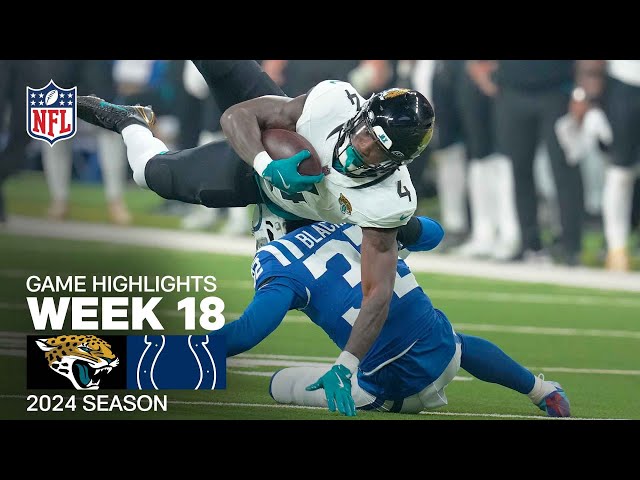 Jacksonville Jaguars vs. Indianapolis Colts Game Highlights | NFL 2024 Season Week 18