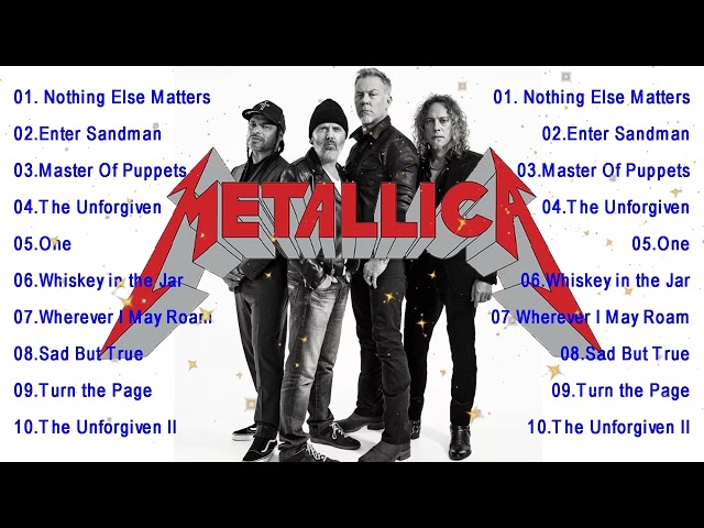 Metallica greatest hits full album - the best of Metallica