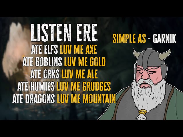 DAY IN THE LIFE OF A TRUE DWARVEN GEEZER | Fantasy Genres Explained Poorly