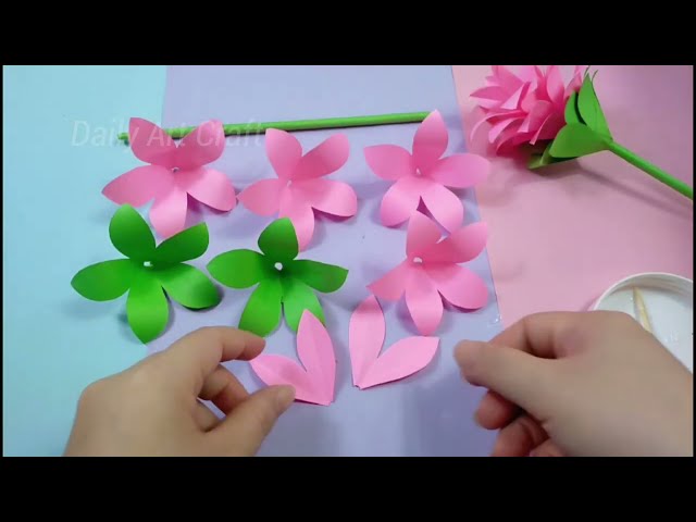 How To Make Paper Flower Siam Tulip Step by Step