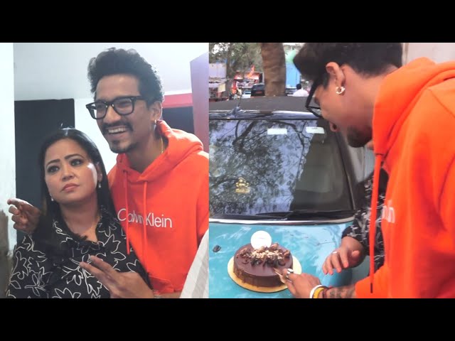 Harsh Limbachiyaa Cut His Birthday Cake With Bharti Singh And Media