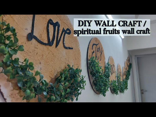 DIY WALL DECOR  /MDF BOARD &  TEXTURE PASTE CRAFT /  WALL DECORATION IDEA / 9 SPIRITUAL FRUITS#43