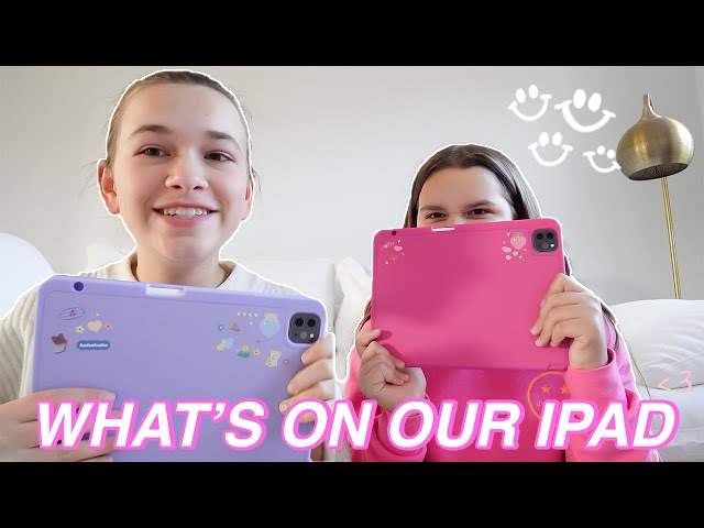 WHAT'S ON OUR IPAD PRO!! | CILLA AND MADDY