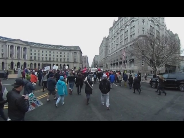 360°: Protesters boo outside Donald Trump's hotel