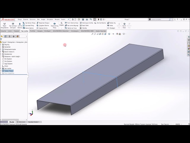 Orta Sac Tasarımı / SolidWorks ile Konveyör Tasarım Eğitimi #2