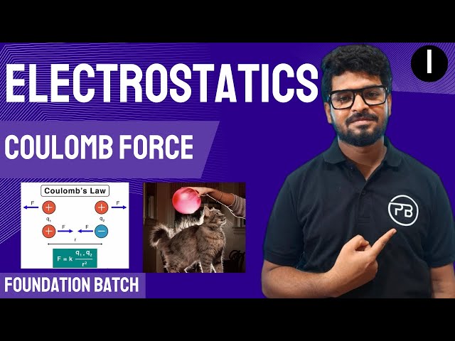 Electrostatics | Coulomb Force | Foundation Batch