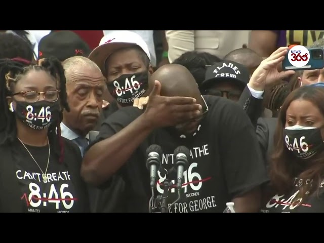 George Floyd's family delivers emotional speech at March on Washington