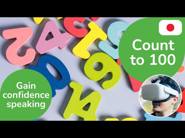 Count to 100 in Japanese 360 3D 8K Experience | DYNAMIC LANGUAGES