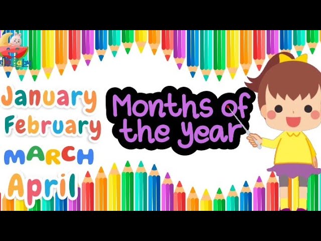 Months of the year song | Song for kids |kids Preschool learning| Educational videos |Months name