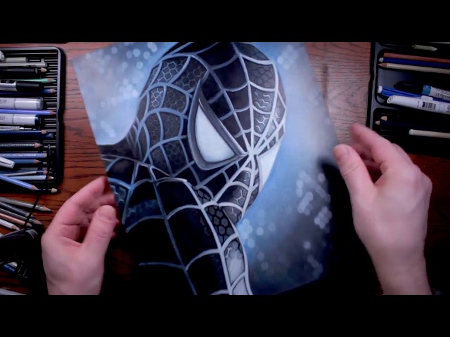 Drawing Dark Spiderman | How to Draw