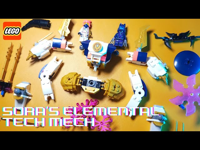 LEGO NINJAGO | Sora's Elemental Tech Mech | 71807 | Dragons rising | Speed Build ASMR | 2024