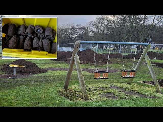 More than 170 WWII bombs found under children’s playground during construction at UK park