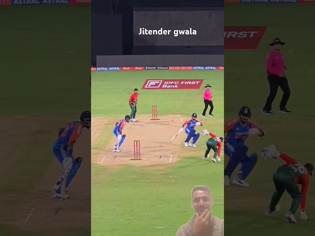 Hardik Pandya and Riyan Parag funny run out