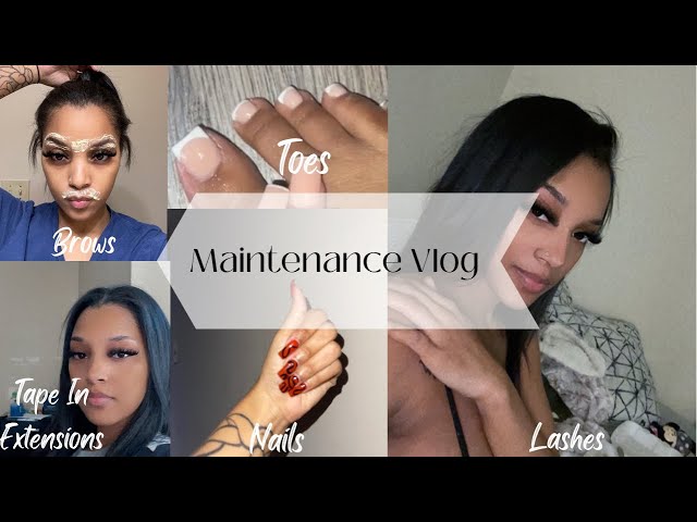 maintenance vlog | hair, nails, lashes, wax + more!