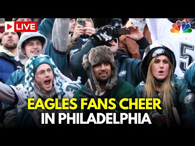 Super Bowl LIVE: Eagles Fans Gather in Philadelphia To Support Their Team | Chiefs Vs Eagles | N18G