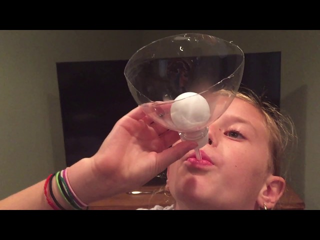 PING PONG BALL PHYSICS TRICK Experiment