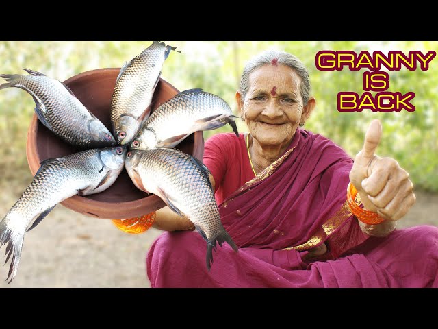 Grandma's Special Spicy Fish Curry Recipe Village Style || Myna Street Food