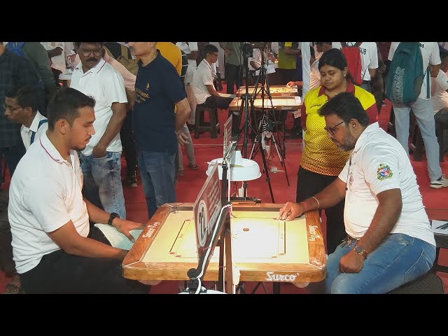 MCA Live Carrom : Rd3/177- Rohit Mirajkar (Pune) vs Rajesh Khedekar (Mumbai) | 16th Shivaji Park Gym