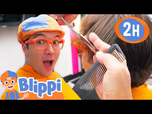 Get A Haircut with Blippi | BEST OF BLIPPI TOYS | Educational Videos for Kids