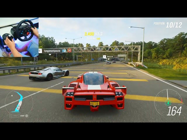 Ferrari FXX - Forza Horizon 4 (Steering Wheel & Gear Shifter Gameplay)