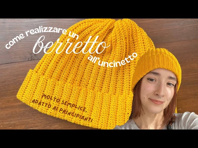 Come realizzare un berretto all’uncinetto 🧶🌼 || super facile