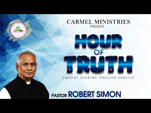 Replay | Pr. Robert Simon | Hour of Truth - Sunday Evening English Service | 01122024