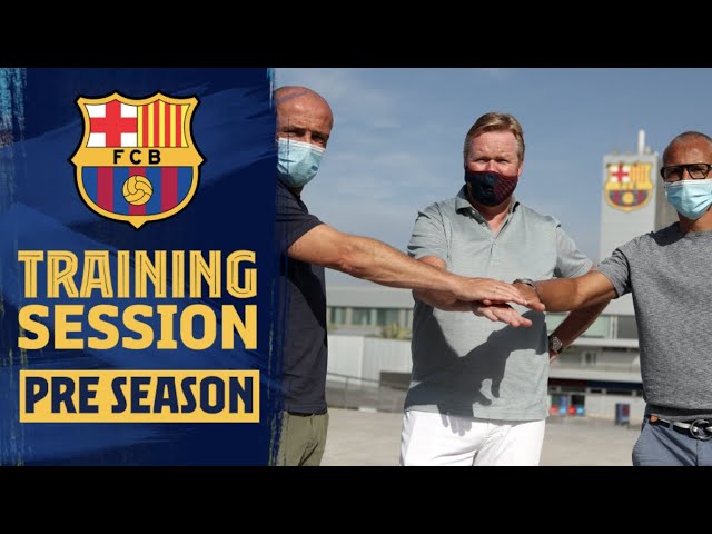 RONALD KOEMAN VISITS CIUTAT ESPORTIVA 🥅 ☀️