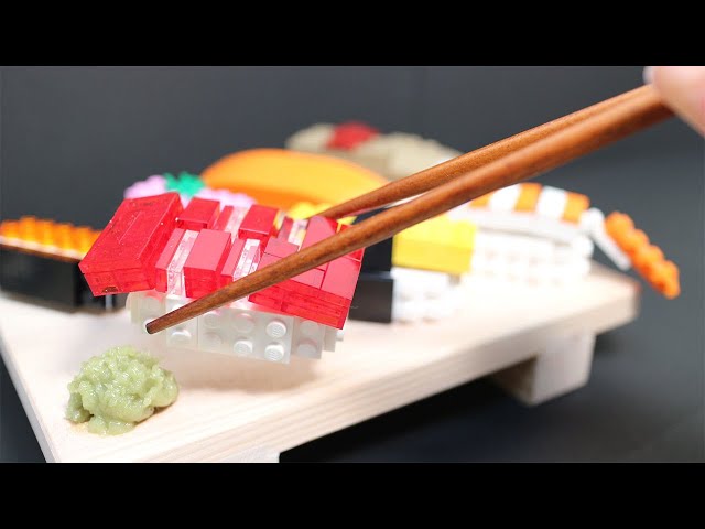 LEGO Sushi / Lego in Real Life / Stop Motion Cooking / ASMR