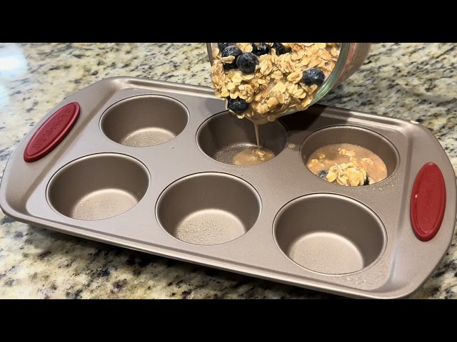 Blueberry Oatmeal Muffins #glutenfree