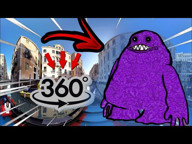 Grimace Shake 360 Meme Finding Challenge But it's 360 degree video Part 4