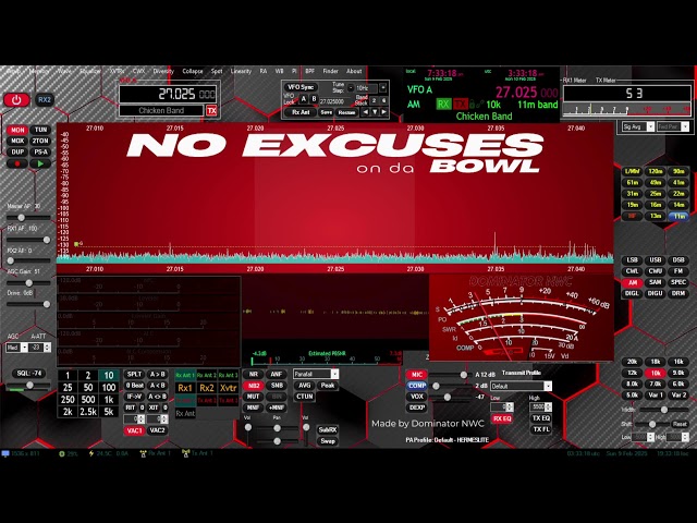 SUPERBOWL SUNDAY !  2/9/25 LIVE 27.025mhz CH. 6 LIVE  From NW OREGON on the Bowl