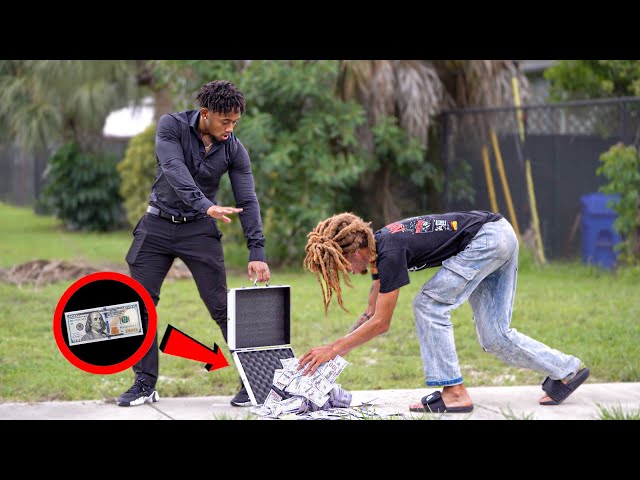 BUSINESSMAN DROPPING MONEY IN THE HOOD! | Social Experiment (Part 2)