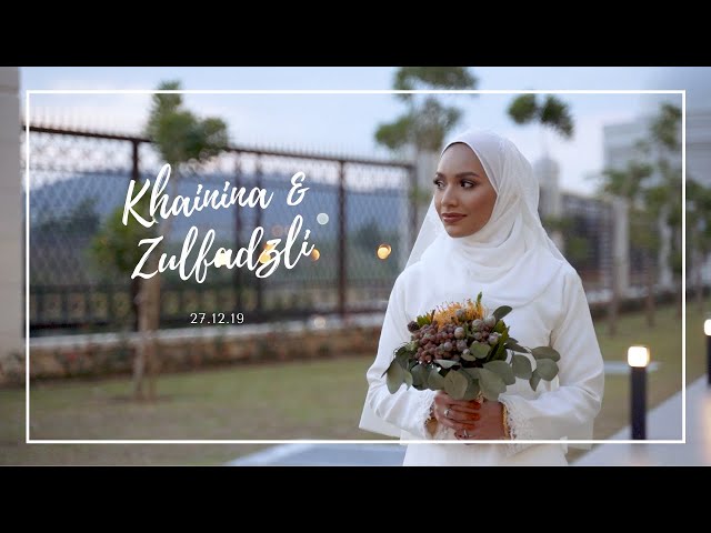 MALAY WEDDING || Khainina & Zulfadzli Akad Nikah