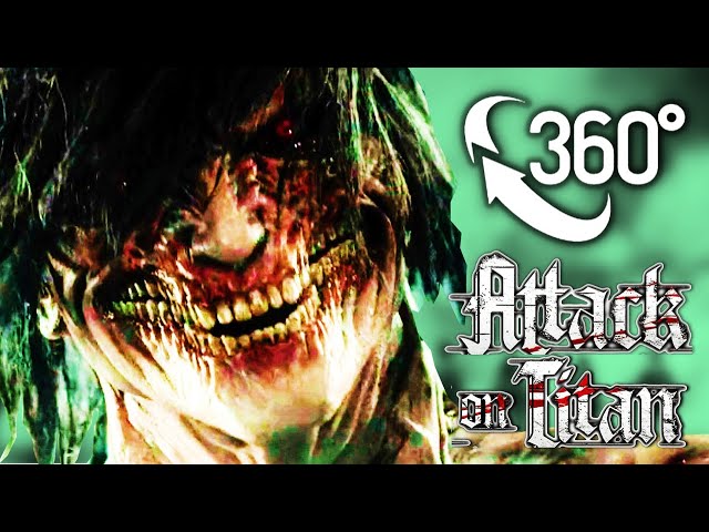 Eren Yeager's Attack Titan fights defending the camp | Attack on Titan | 360 VR | 8K Ambisonics