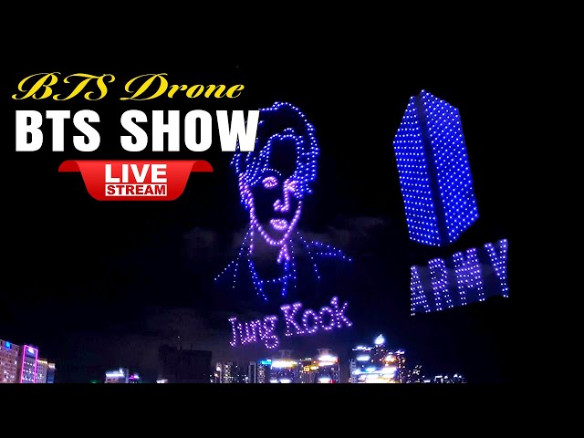 BTS Busan Drone Show replay Korea Live - Spectacular Busan Gwangalli Beach Drone Show 부산 BTS 드론쇼