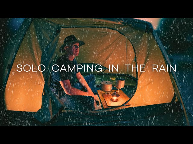 SOLO Camping in the RAIN ASMR [ Car Camping Australia ]