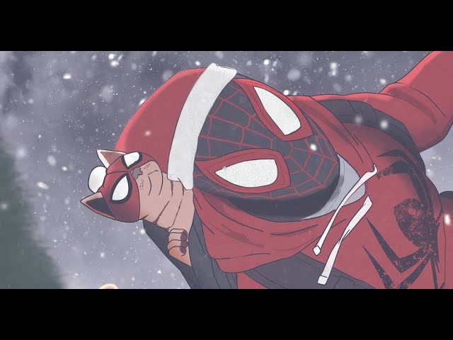 Spider-man: Miles Morales Fan Art Christmas Drawing