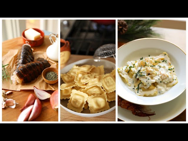 Homemade Lobster Ravioli Sauce with Store-Bought Ravioli