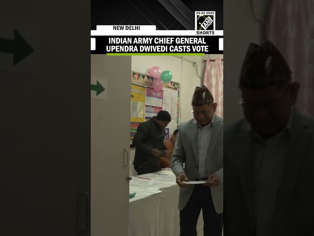 Delhi Assembly elections: Indian Army Chief General Upendra Dwivedi casts vote