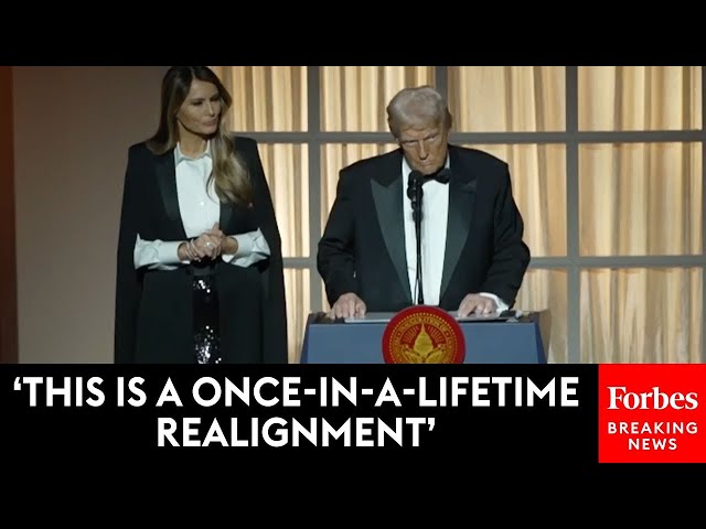 President-Elect Trump, Alongside Melania, Delivers Remarks At Inauguration Eve Dinner